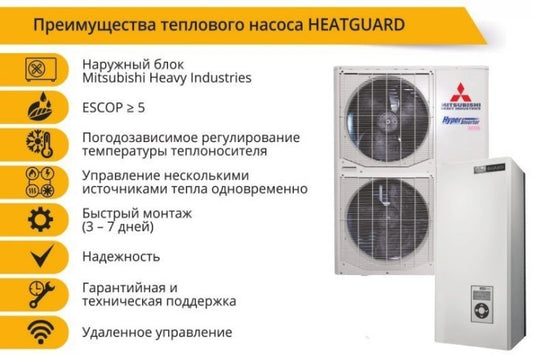 Тепловий насос Mitsubishi Heavy HeatGuard 50NX(Y)(W)