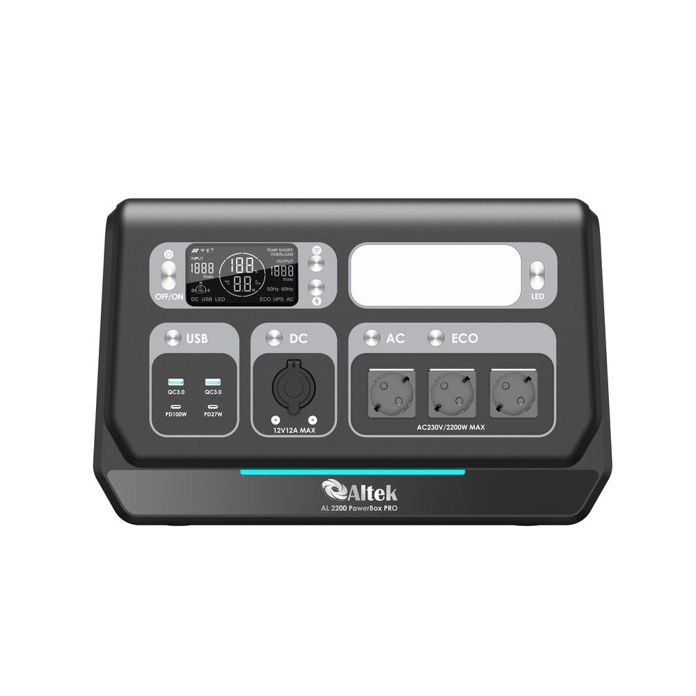 Портативна зарядна станція ALTEK AL 2400 PowerBox PRO PLUS (2048 Вт·г)