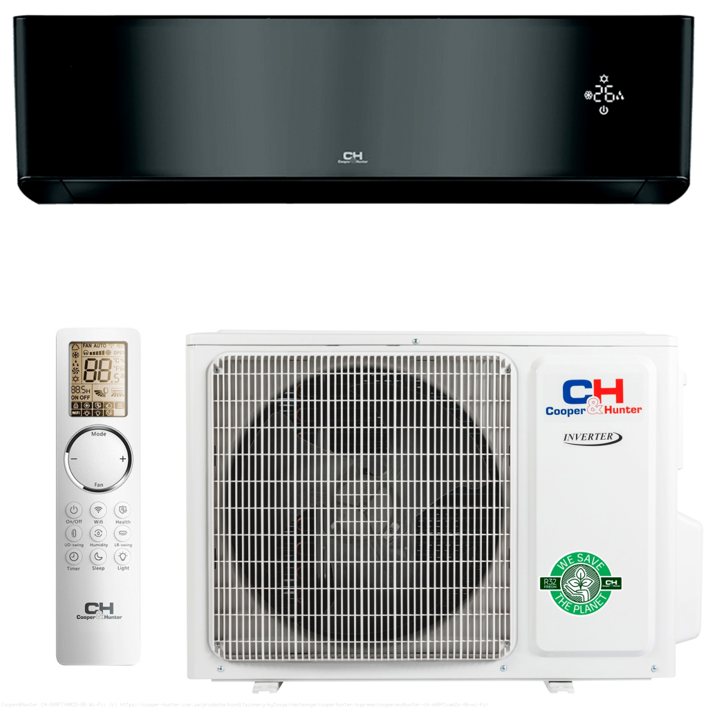 Кондиціонер Cooper&Hunter CH-S09FTXAM2S-FB R32 Wi-Fi