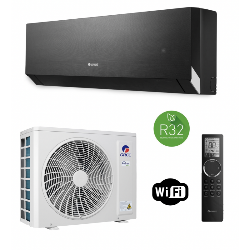 Кондиціонер Gree Clivia Inverter Black GWH12AUCXB-K6DNA1A R-32