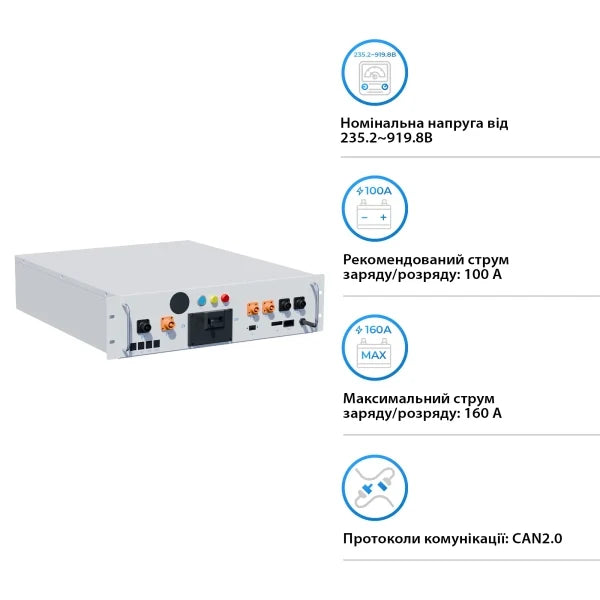 BMS для батарей Deye BOS-A 1000V 160A (BOS-A-PDU-2 1000V/160A)