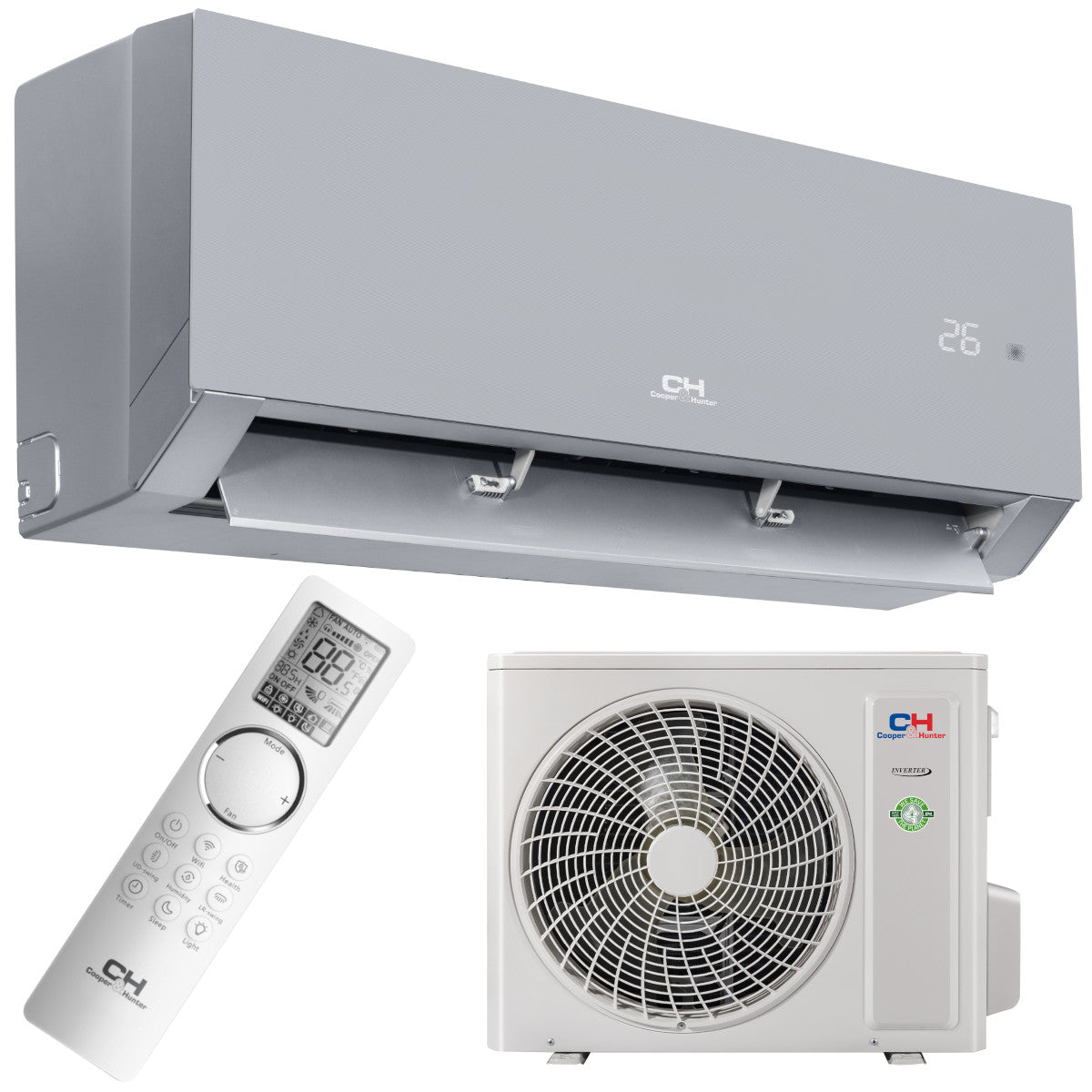 Кондиціонер Cooper Hunter CH-S24FTXAM-SC Majesty Silver (до -25С)