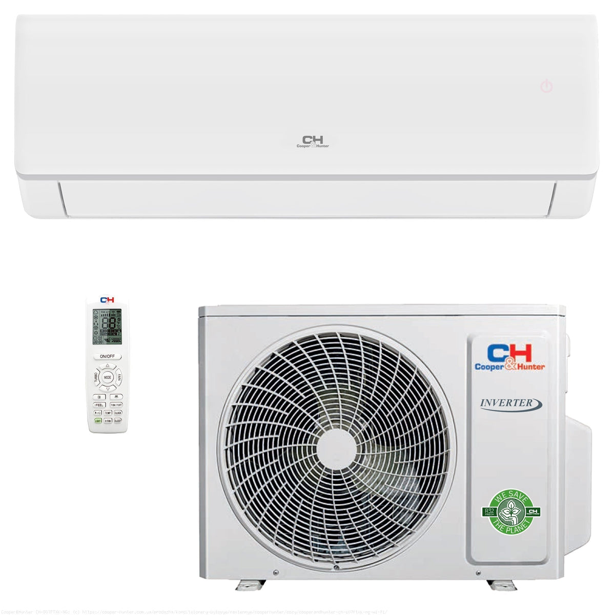 Кондиціонер Cooper&Hunter Cozy Inverter CH-S24FTXK-NG R32 Wi-Fi