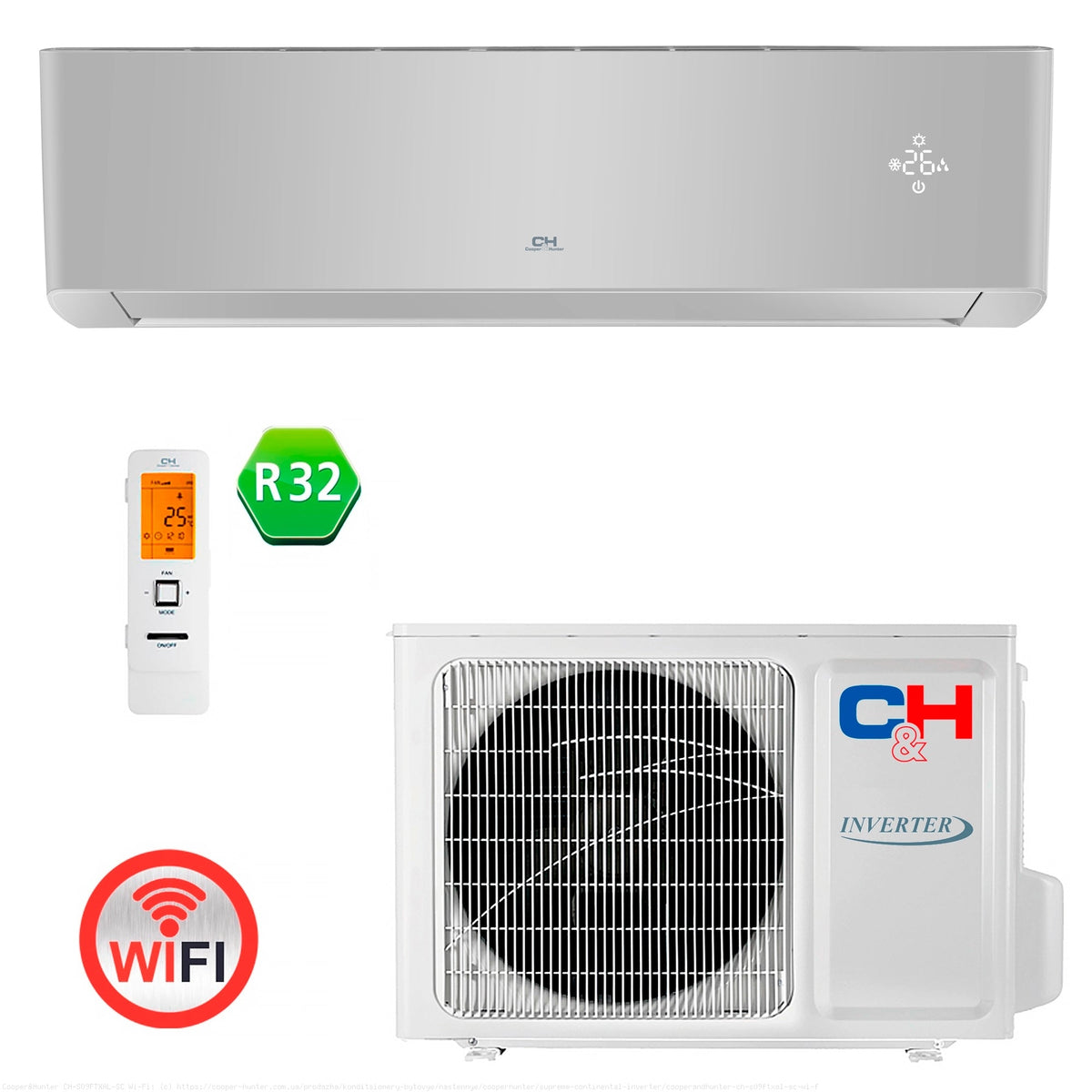 Кондиціонер Cooper&Hunter CH-S18FTXAL2-SC Wi-Fi