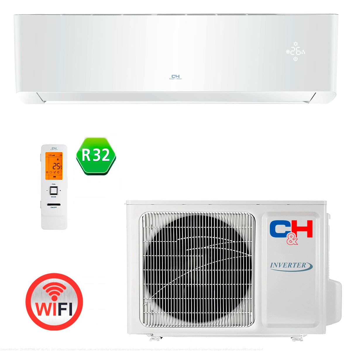 Кондиціонер  Cooper&Hunter CH-S09FTXAL2-WP Wi-Fi
